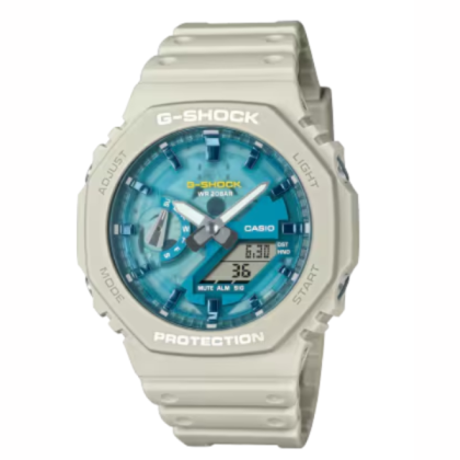 Casio G-shock GA-2100AS-5A Resin Band Digital Analog Men Watch